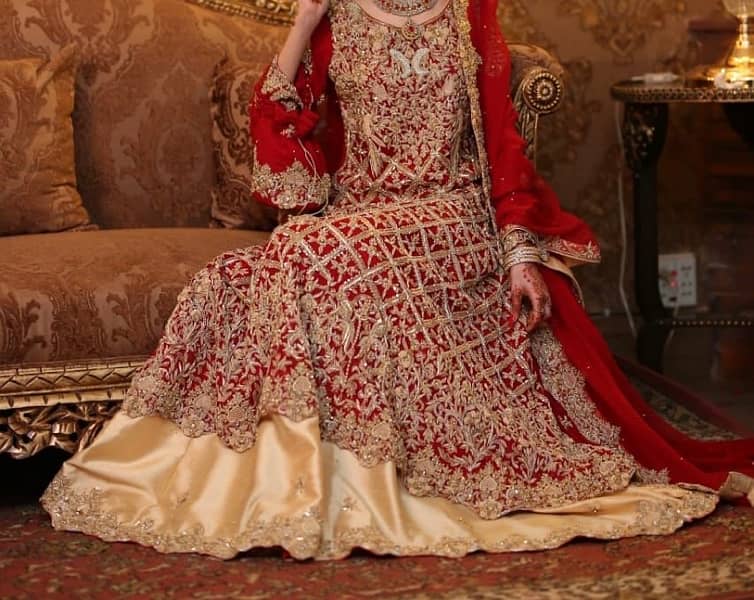 Bridal Barat Dress Red lehnga 0