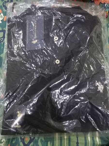 U. S POLO ASSN. BLACK TSHIRT SIZE - LARGE (BRAND NEW IMPORTED) 1