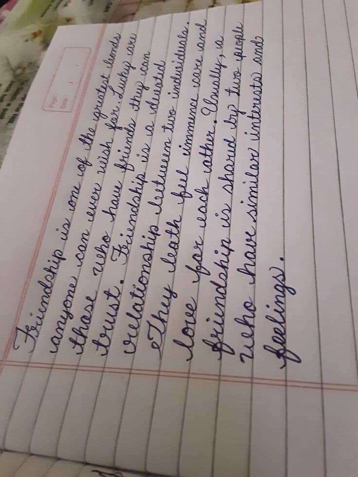 Handwriting Assignment work 0