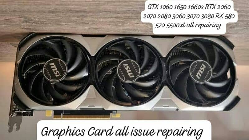all repairing graphics card RTX 2080 R7 R9 GTX 1660s RX 570 RX 580 1