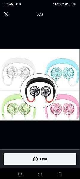 Hanging neck fan and hand free portable mini USB chargeable fan 2