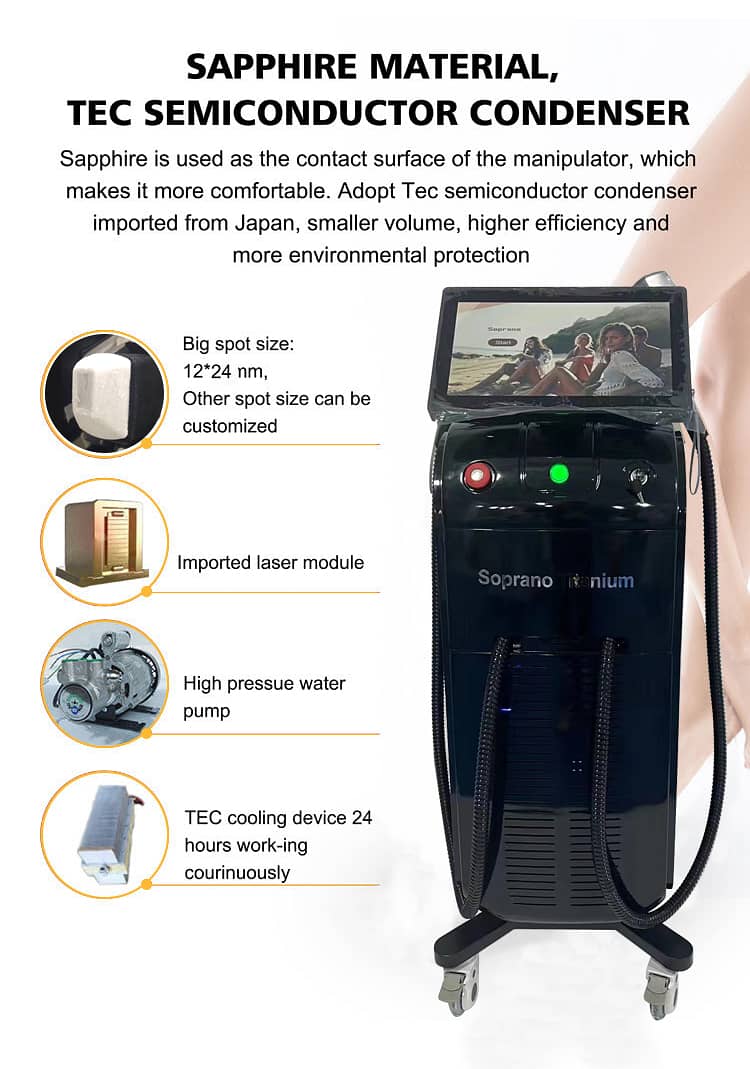 2in1 Diode laser hair removal machine Alma Soprano with Picosecond 3