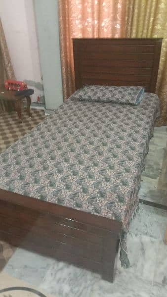 single bed with diamond medicated mattress 2