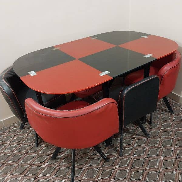 6 seat space saving dinning table 0