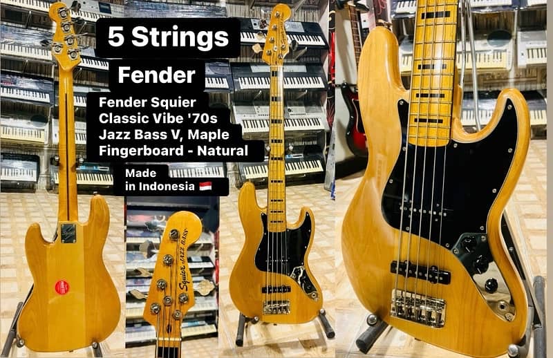 Fender Squier 5 stringa Classic Vibe '70s Jaz Bass V, Maple Fingerboar 17