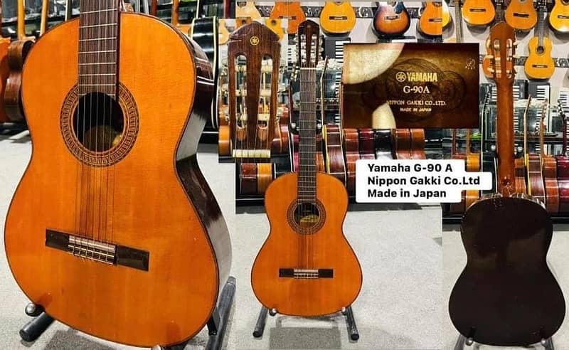 Yamaha nylon guitar G-90 A Nippon Gakki Co. Ltd Made in Japan 1