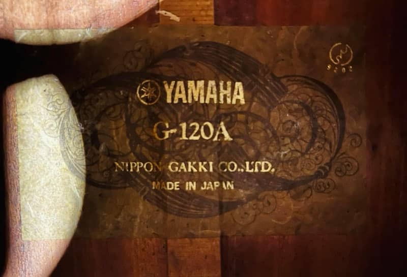 Yamaha G-120 A nylon guitar nippon gakki co. Ltd Made in Japan 7