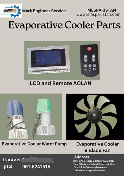 LCD and Water Pump Evaporative Air Cooler 0