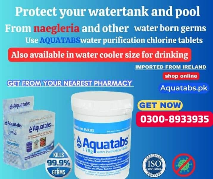 Chlorine Tablets for water tanks & swimming Pools 1