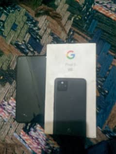 google pixel 5 with box panel new dala ga