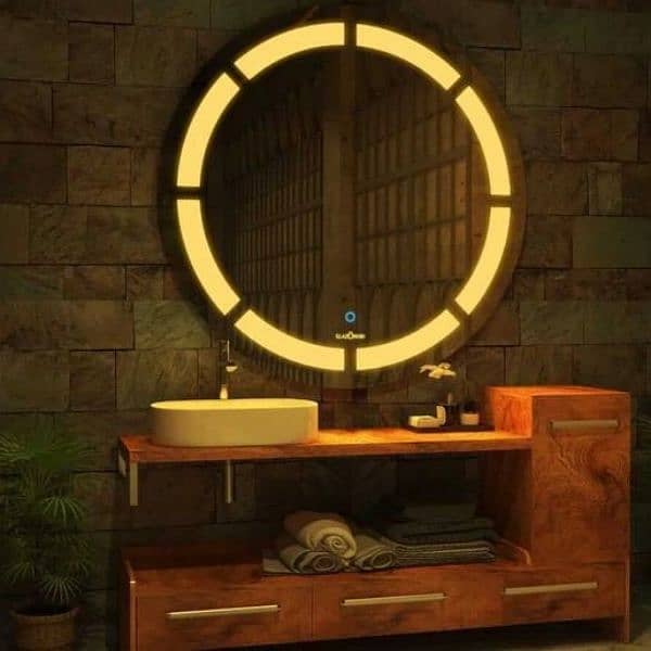 modern led light mirror for modern decoration 24 x 24 inches 0
