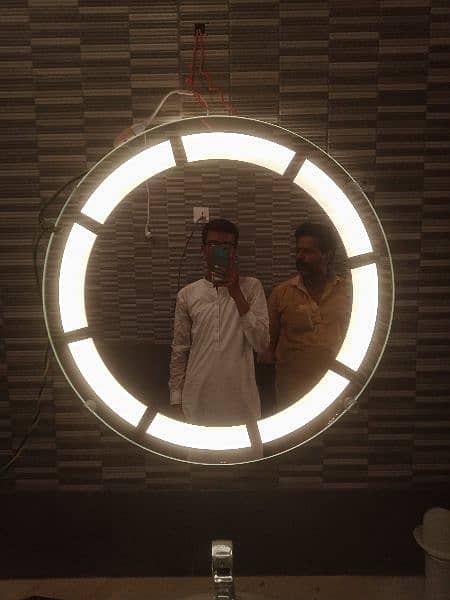 modern led light mirror for modern decoration 24 x 24 inches 2
