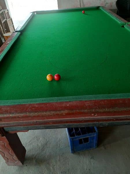 2 snooker 5/10 and 1 billiard table 4/8 0