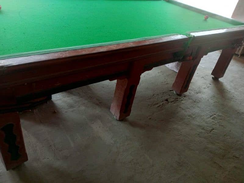 2 snooker 5/10 and 1 billiard table 4/8 3