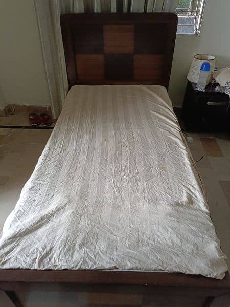 Single Bed 1 month used with new molty foam mattress 1