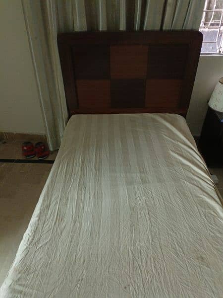 Single Bed 1 month used with new molty foam mattress 2