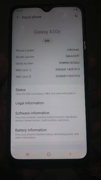 Samsung a10s 2/32 PTA aproved 0