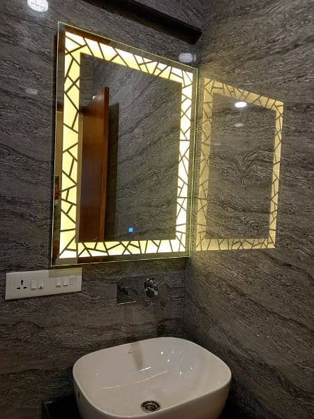 modern led light mirror 24 x 18 inches wire operated cash On Delivery 0