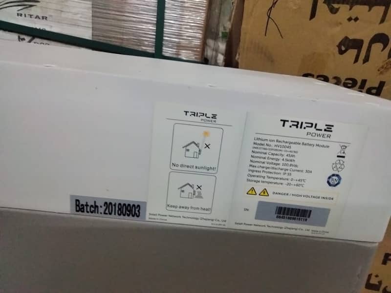 lithuim battery for sale 48v 134 Ah triple power Lithium ion battery 2