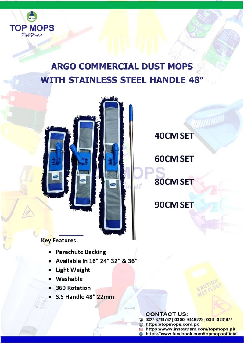 Dry Mops - Dust Mops - Wet Mops 1