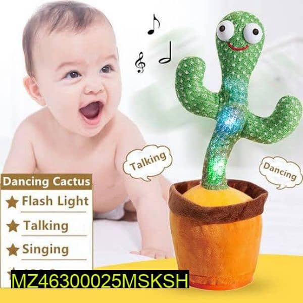 Rechargeable dancing cactus toy free home delivery all Pakistan 0