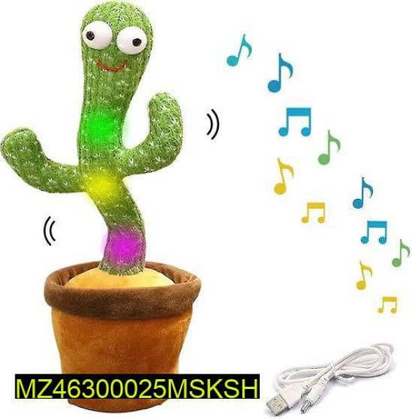 Rechargeable dancing cactus toy free home delivery all Pakistan 1
