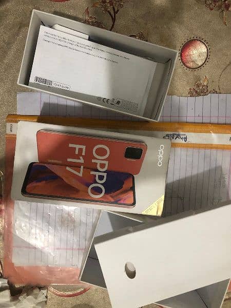 Oppo f17 for sale with box urgent message me on WhatsApp 7