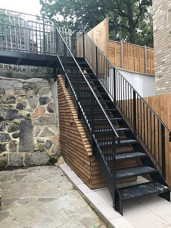 Round Iron Stairs with Installation Services 1