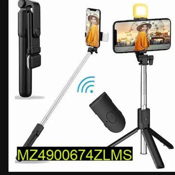 4 in 1 Bluetooth Selfie Stick with Tripod Exclusive 0