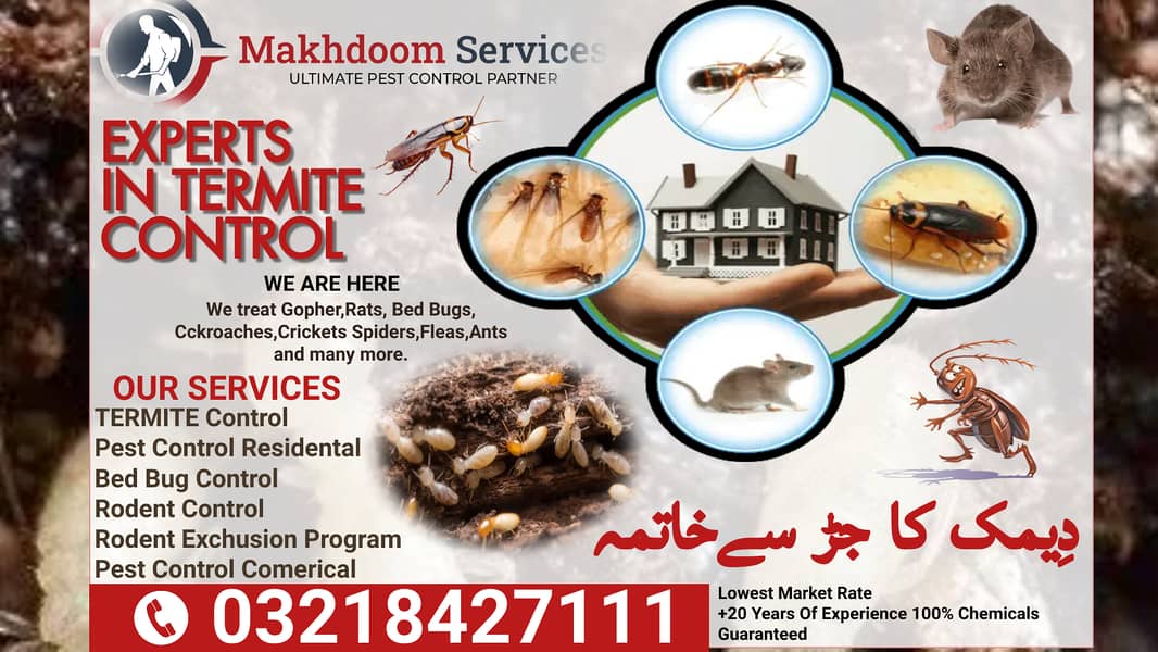 Termite ( Deemak )Proofing Cockroach Rodents Bedbugs Control/Rat/pest 9