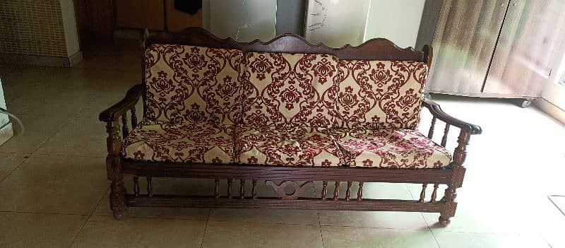 sofa set all of wood with gades 0
