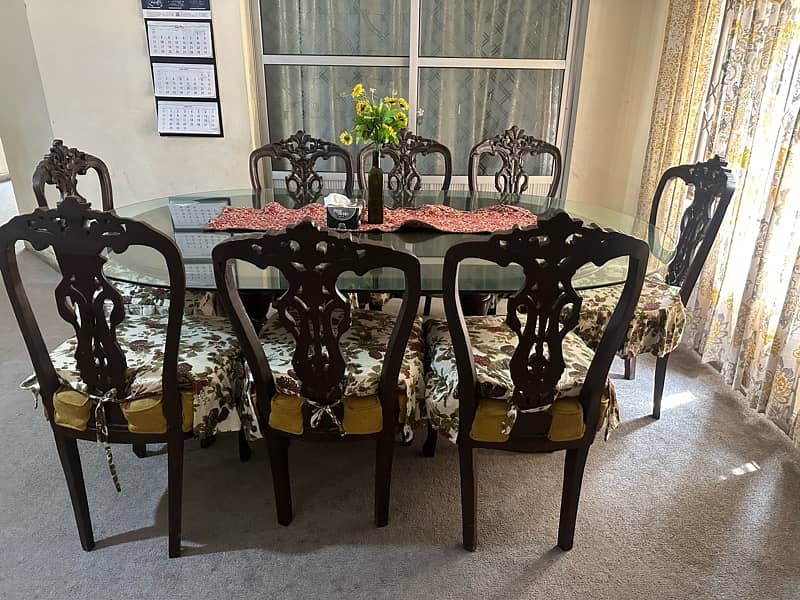 dining table with eight chairs 1