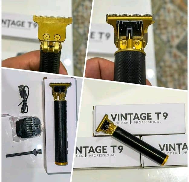 Vintage T9 Hair Trimmer Electric Hair Cutting Machine rechargeable 0