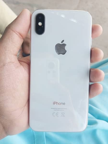 iphone x PTA Aprrove 64GB condition 10/9 battry health 77 faceid ok 1