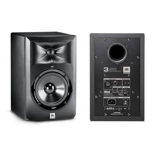 JBL Lsr 305 Powered Studio Monitors Speaker Pair 0