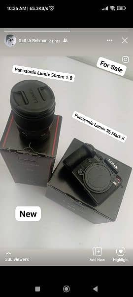 Panasonic Lumix 50mm 1.8 Lens New 1