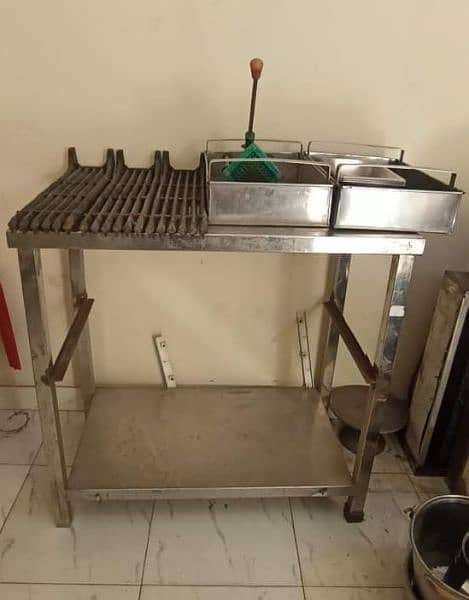 grill for burger , working table and hot plates for sale 2