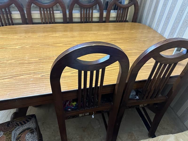 Dining table with 8 chair 2