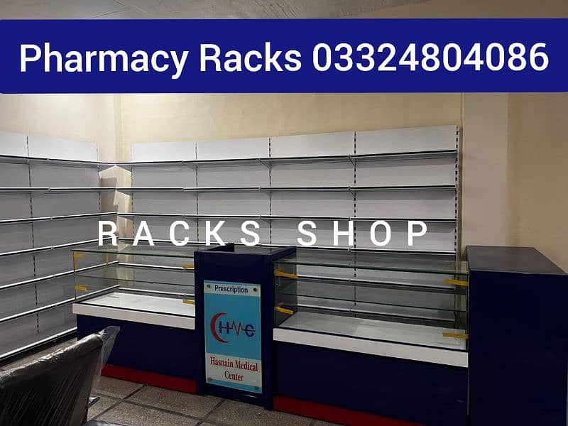 Racks/ wall rack/ Gondola Rack/ Store Rack/ cash counter/ Trolleys/bin 13