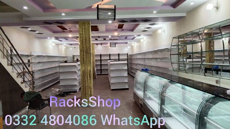 Oil store racks/ wall rack/ Gondola Rack/ cash counter/ Trolleys/ bins 13