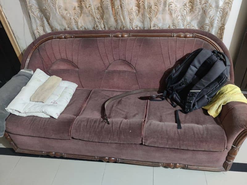 sofa set 6 seater (3+2+1 ) for sale 0