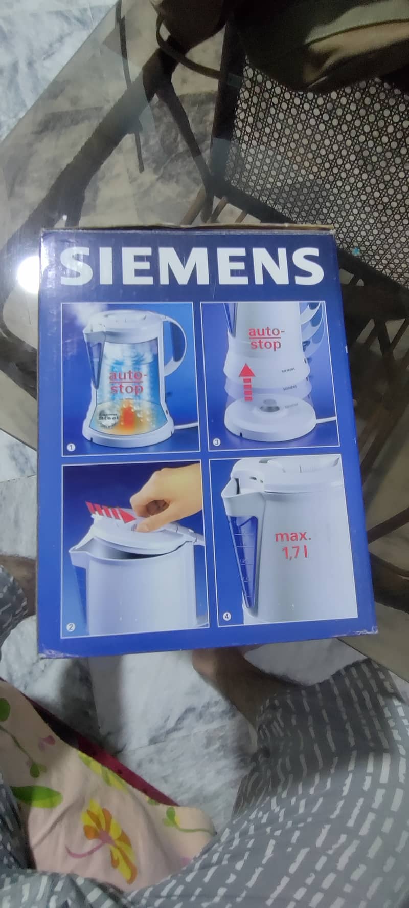 Original Simens Eletric Kettle Model TW 12002N 6