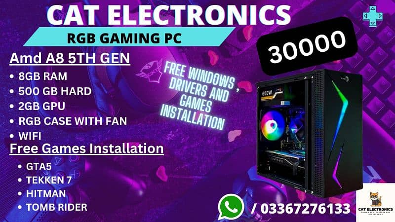 Full Gaming Setup/ RGB Gaming Setup / Gaming PC 8