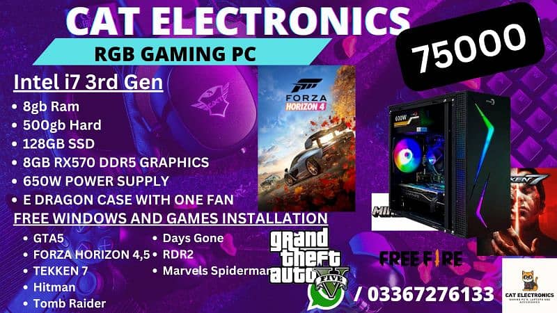 Full Gaming Setup/ RGB Gaming Setup / Gaming PC 12