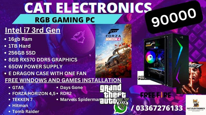 Full Gaming Setup/ RGB Gaming Setup / Gaming PC 13