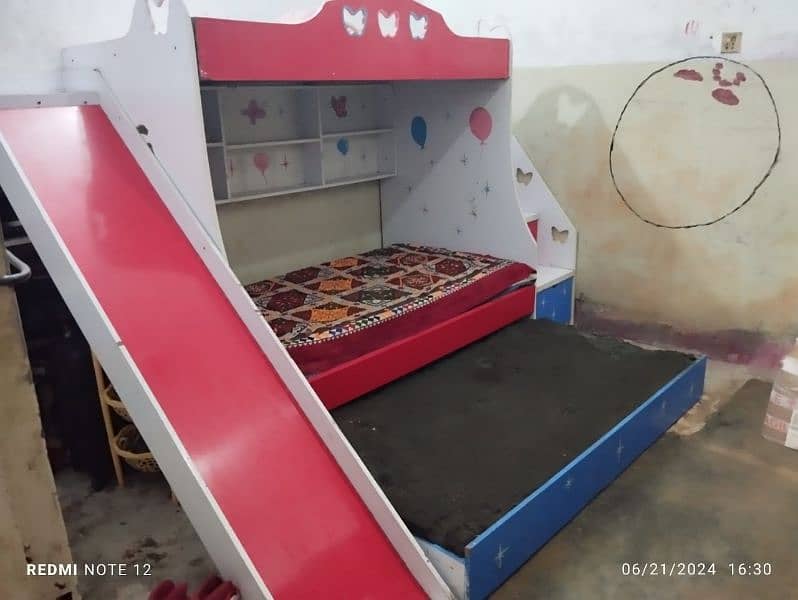 Kids bed baby Car Bed | kids slide bed | Kids Furniture | bunk bed 4