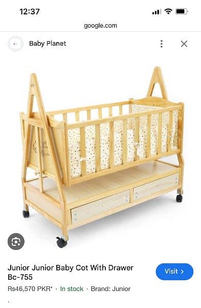 JUNIORs Baby cot with Drawers 6