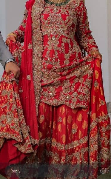 Bright Red Bridal Lehenga 2