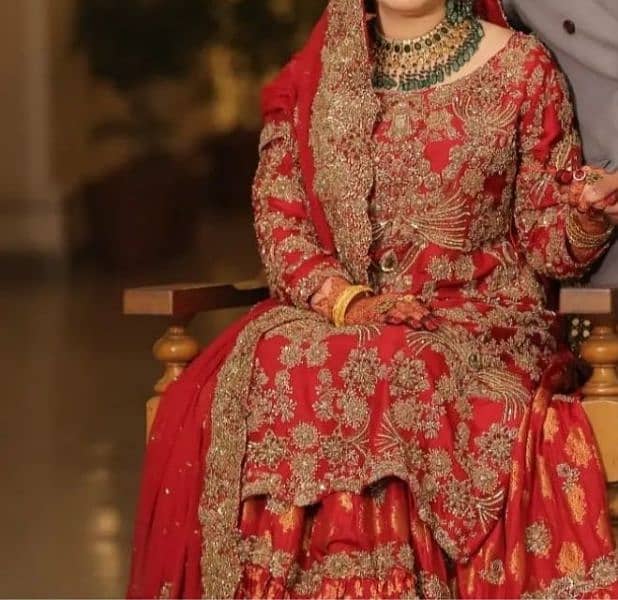 Bright Red Bridal Lehenga 5