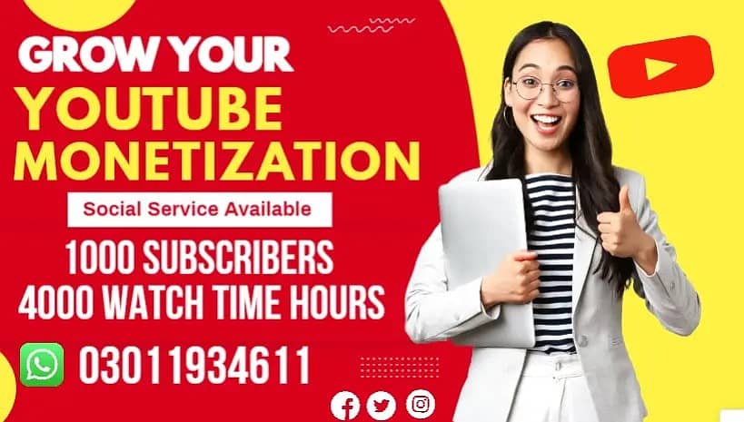 YouTube channel monetization 1k Subscribers 4k watch Hour time 0